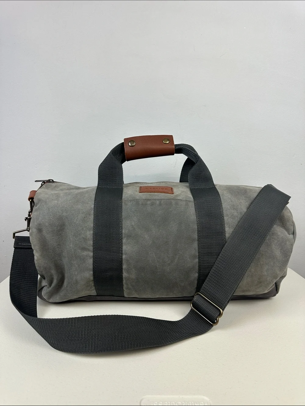 Vestige Canvas and Leather Duffel Bag